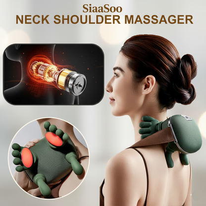 Electric Neck And Shoulder Muscle Massager Wireless Shoulder And Back Kneading Massage Shawl Neck Masajeador Relax Pain Relief