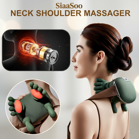 Electric Neck And Shoulder Muscle Massager Wireless Shoulder And Back Kneading Massage Shawl Neck Masajeador Relax Pain Relief
